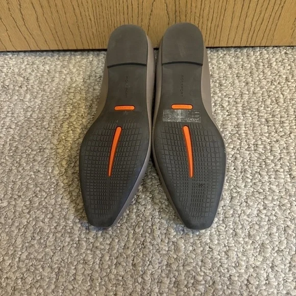 Rockport "Laylani Total Motion" Size 8.5M Solid Taupe Closed Toe Ballerina Flats - Picture 4 of 6